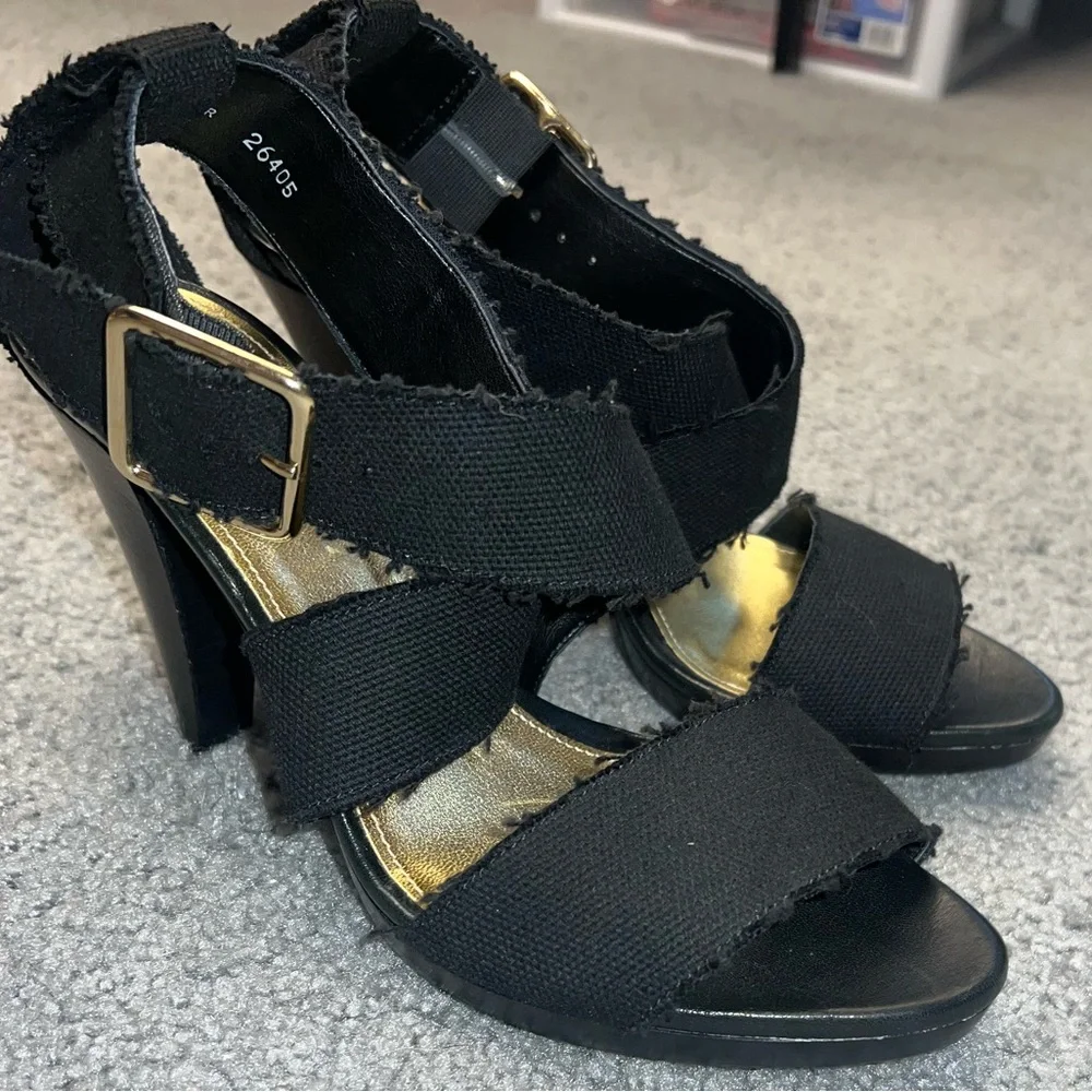 SOLD J. Crew Size 8 Women’s Agnyss Platform Sandal Elastic Fabric Open Toe Heel - Picture 3 of 14